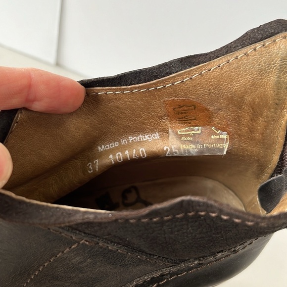 Dkode Heeled Ankle Booties Leather Cowboy Western Metallic Bronze Brown - Picture 16 of 17